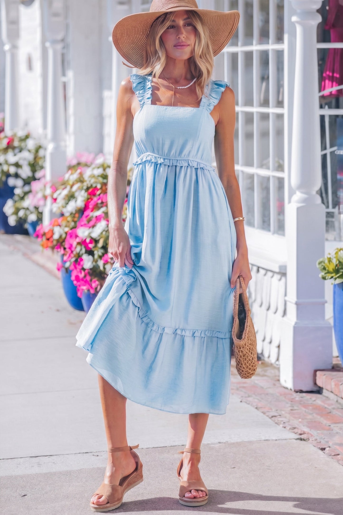Emily Waist Sleeveless Maxi Dress
