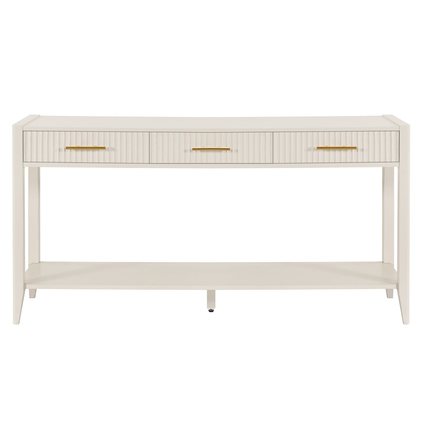 U Style 60" Painted Console Table with 3 Drawers