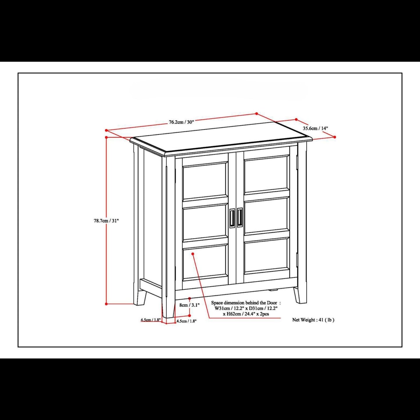 Burlington - Handcrafted Low Storage Cabinet