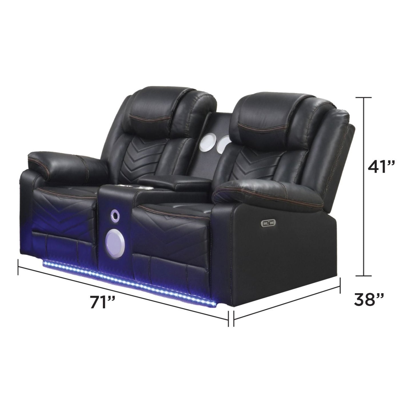 Challenger LED Power Recliner Set