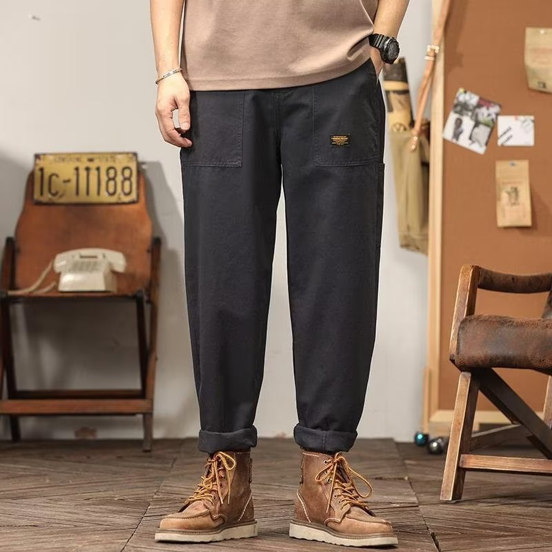 Loose Straight Hong Kong Style Sweatpants