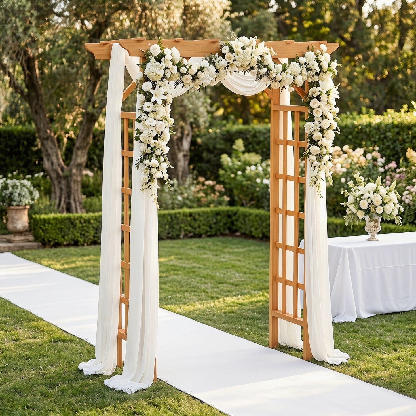 Wedding Arbor With Trellis Design