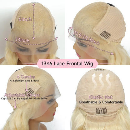 Rio Ukrainian Human Hair Body Wave Lace Front Wig - Choose Size