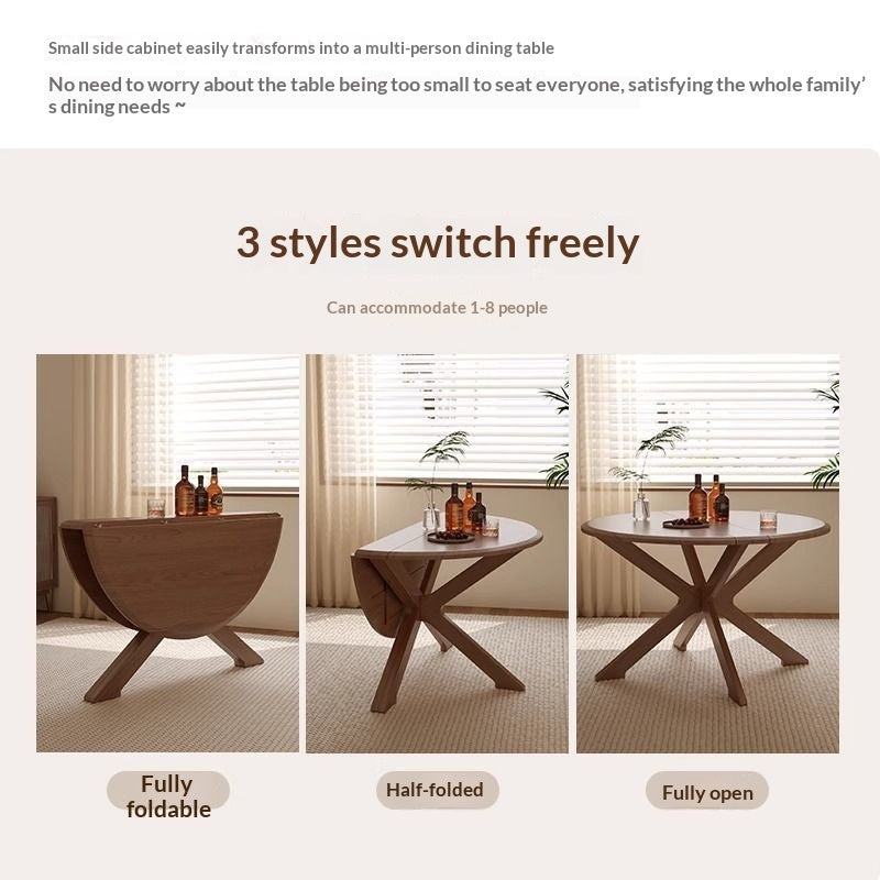 Foldable Chinese-style Dining Table For Small Homes