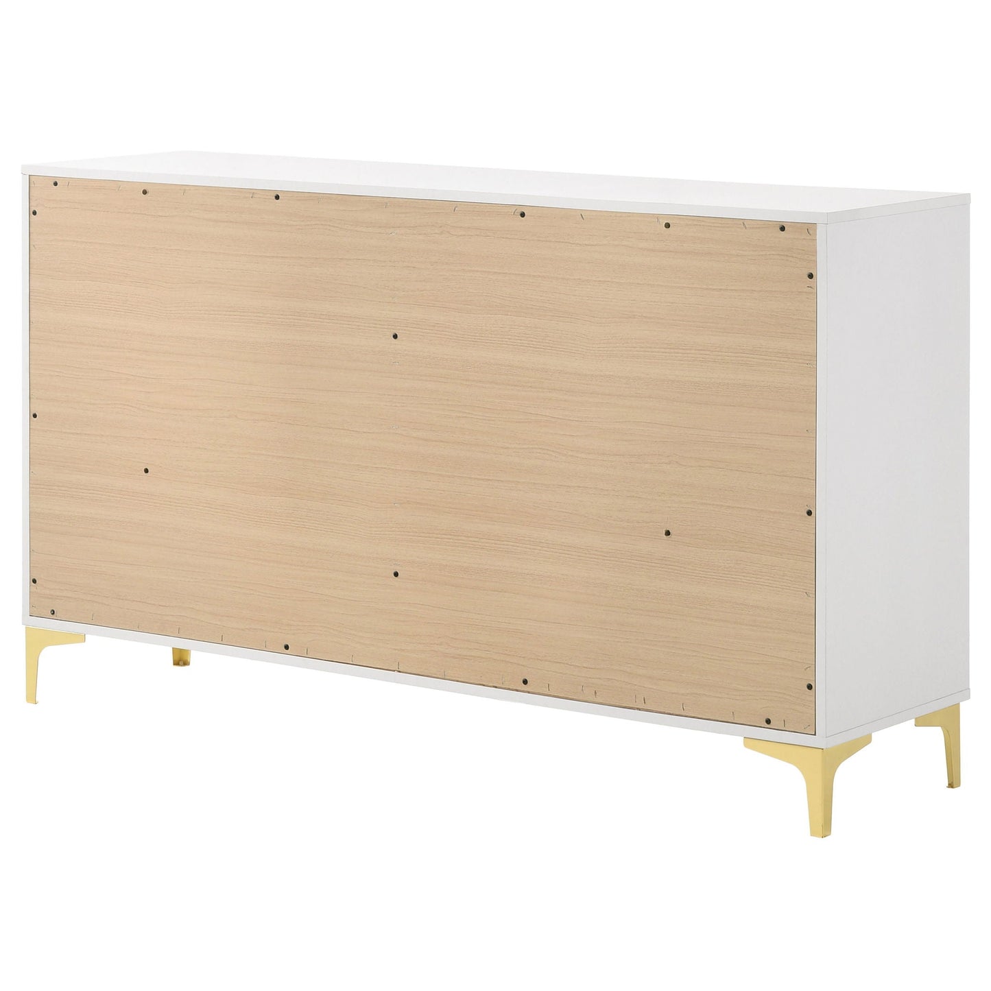 Karena - Rectangular 6 Drawer Dresser - White