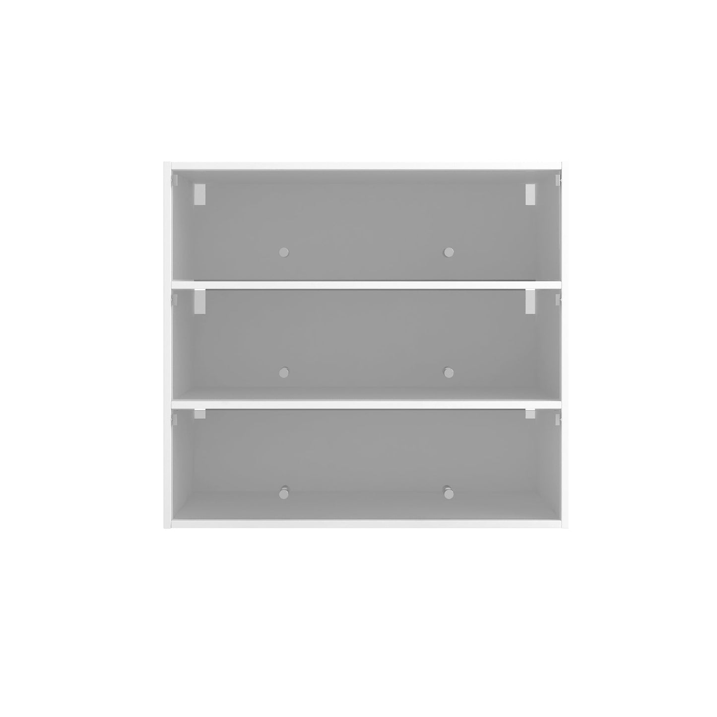 White Glass Door Shoe Storage Cabinet with RGB LED Light