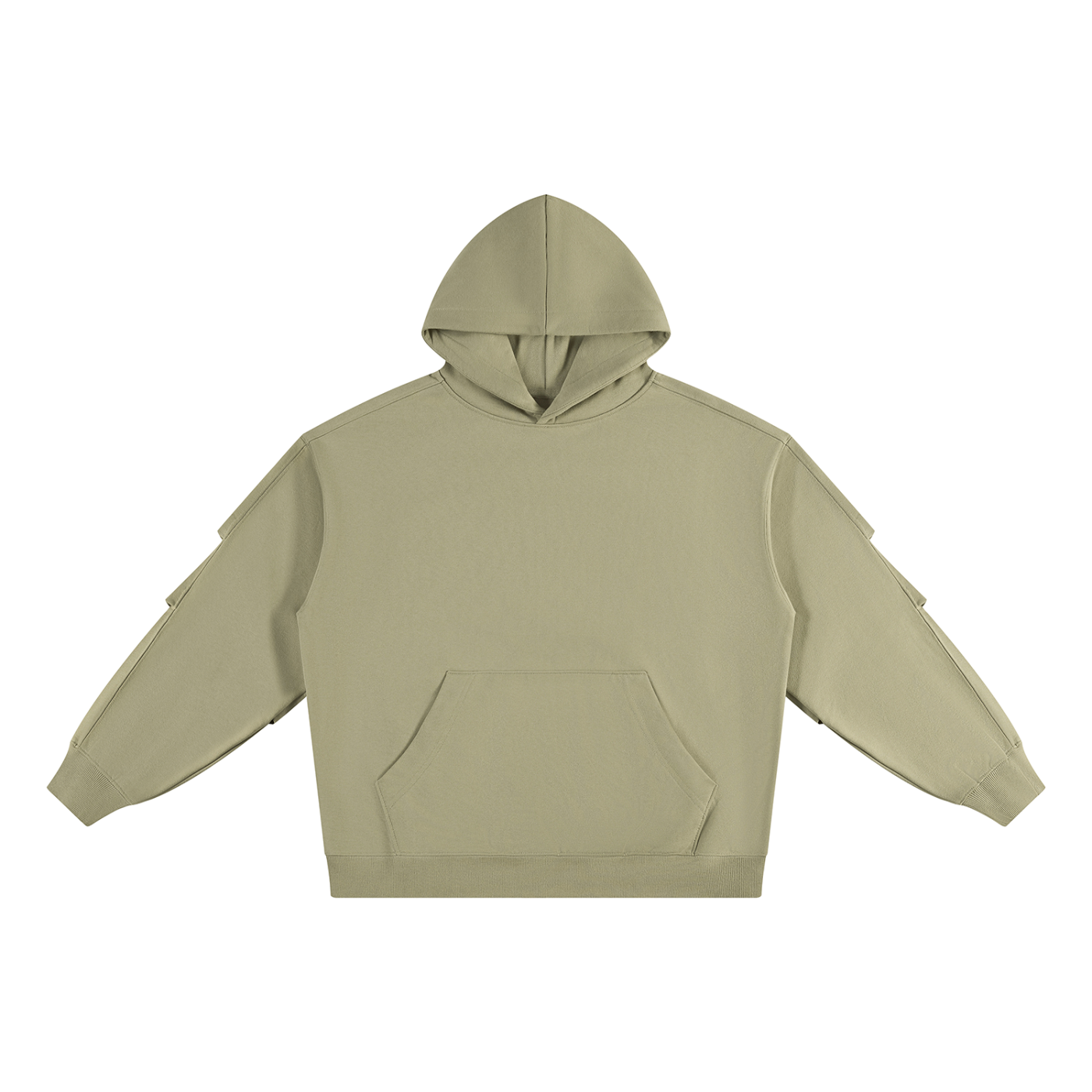 Unisex Heavyweight Ruched Sleeves Hoodie
