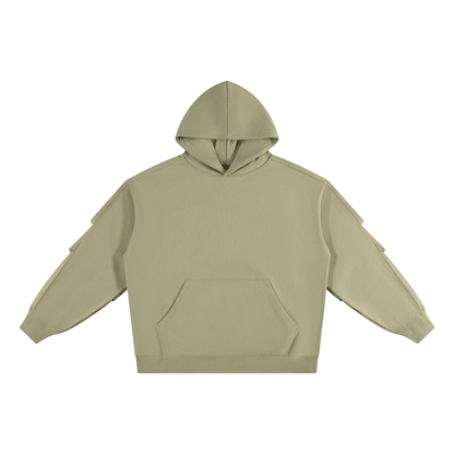 Unisex Heavyweight Ruched Sleeves Hoodie