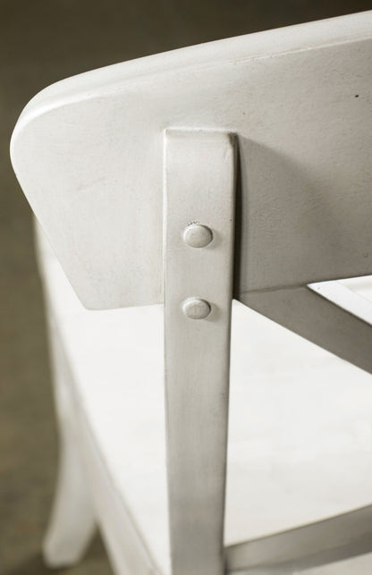Harola - Cross-Back Dining Side Chairs In (Set of 2) - Smoky White