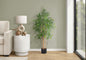 50" Tall, Artificial Plant, Bamboo Tree, Indoor, Faux, Fake, Floor, Greenery, Potted, Decorative - Green / Black