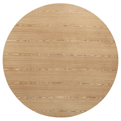 Andrews 5-piece Round Dining Table Set Light Ash and White