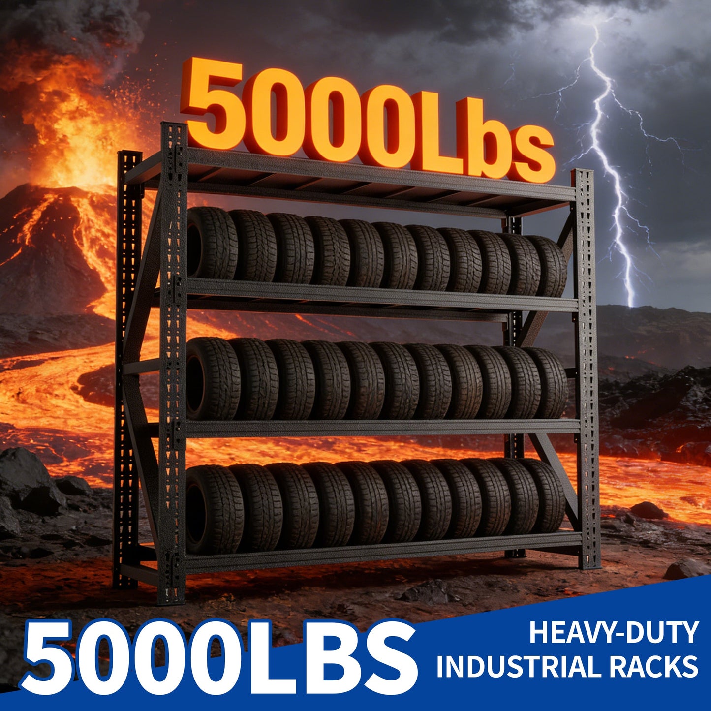 5000LBS Industrial Shelving for Warehouse