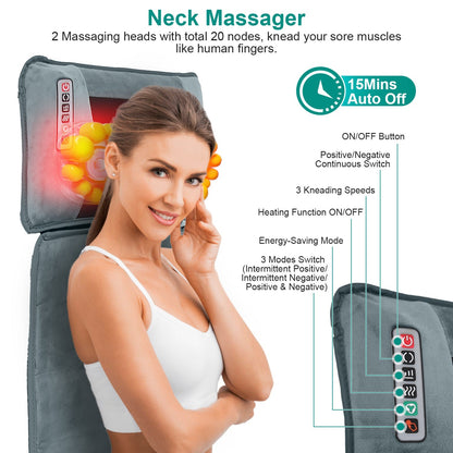 Full Body Electric Massage Mat with Heat & Vibration