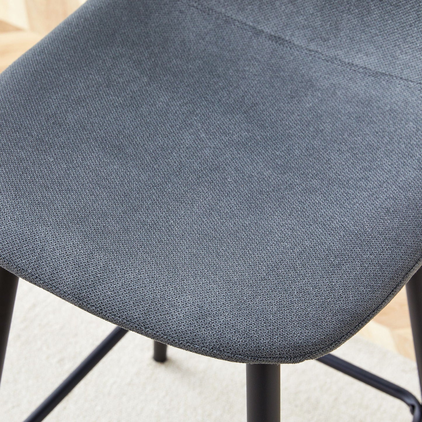 Modern Bar Chair Rounded Backrest (Set of 2)