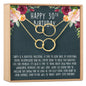 30th Birthday Necklace, Multiple Styles