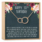 30th Birthday Necklace, Multiple Styles
