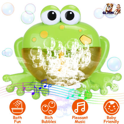 Frog Musical Bubble Bath Maker Baby Bath Toys for Bathtubs Toddler Bubble Machine for Bath Fun