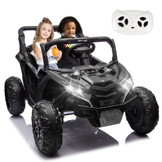 24V Two-Seater Kids Ride-On UTV with Parental Remote Control