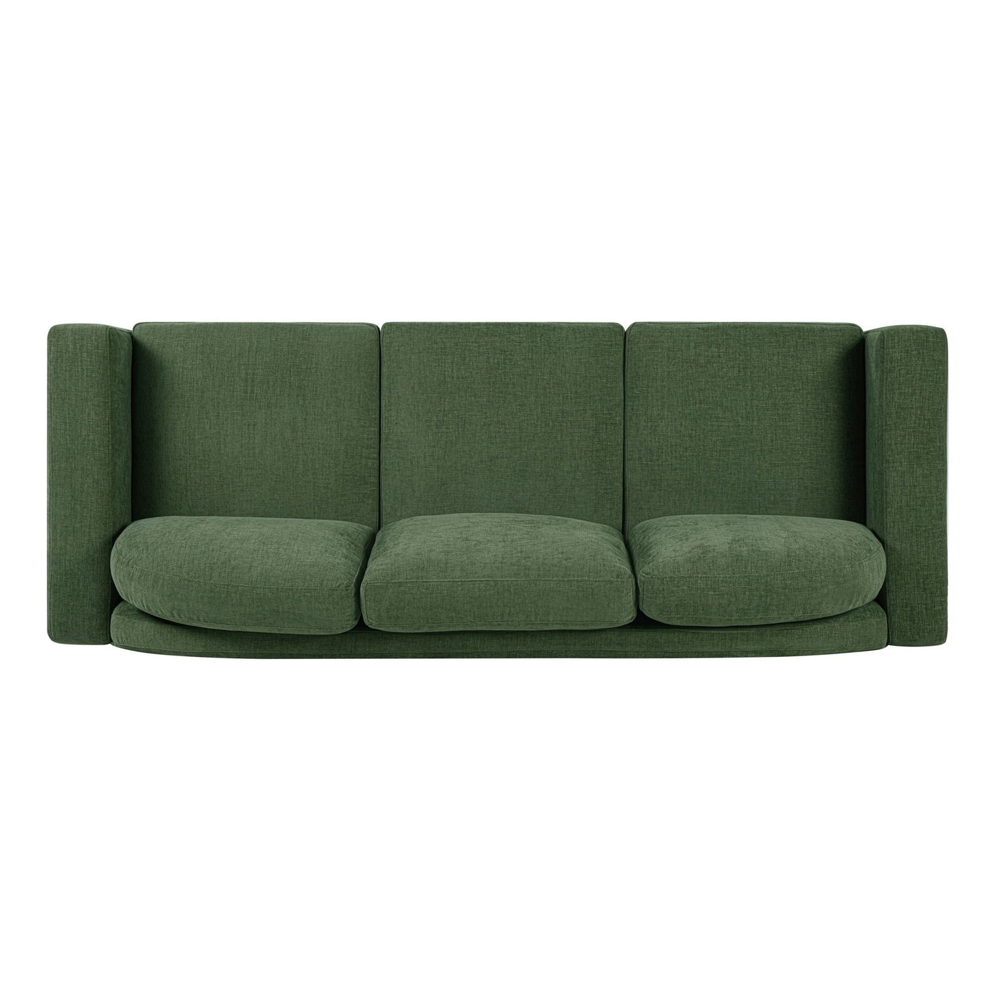 Modern 3 Seater Sofa With Curved Backrest