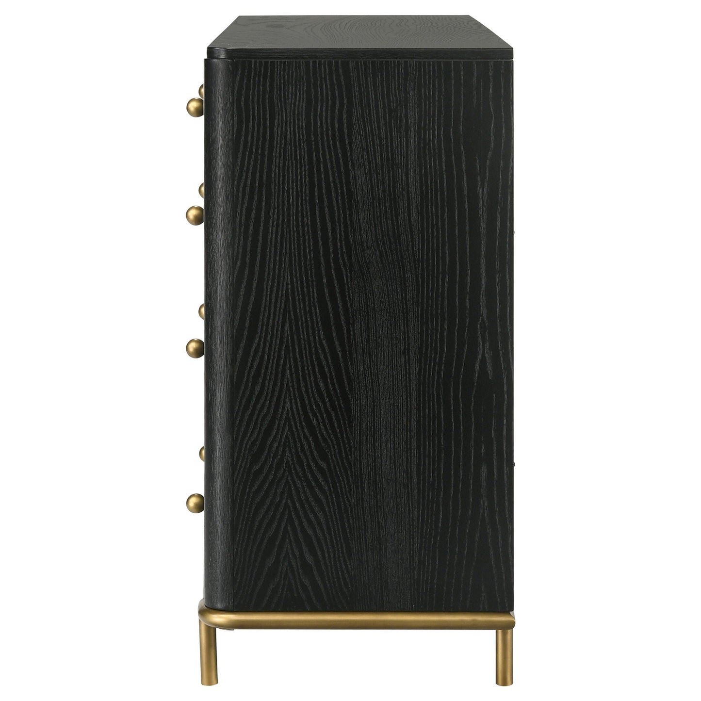 Anser - 8 Drawer Dresser - Black