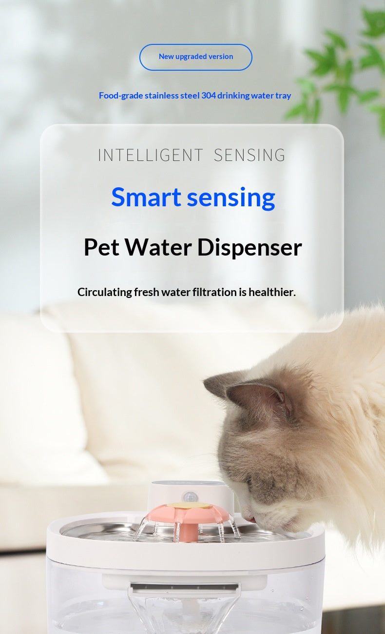 Smart Circulating Filtered Pet Water Fountain