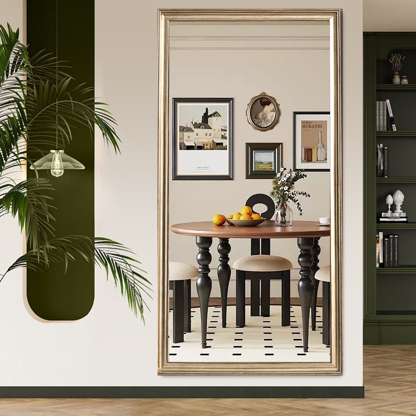 70' x 32' Gold Full Length Floor Mirror with PS Frame