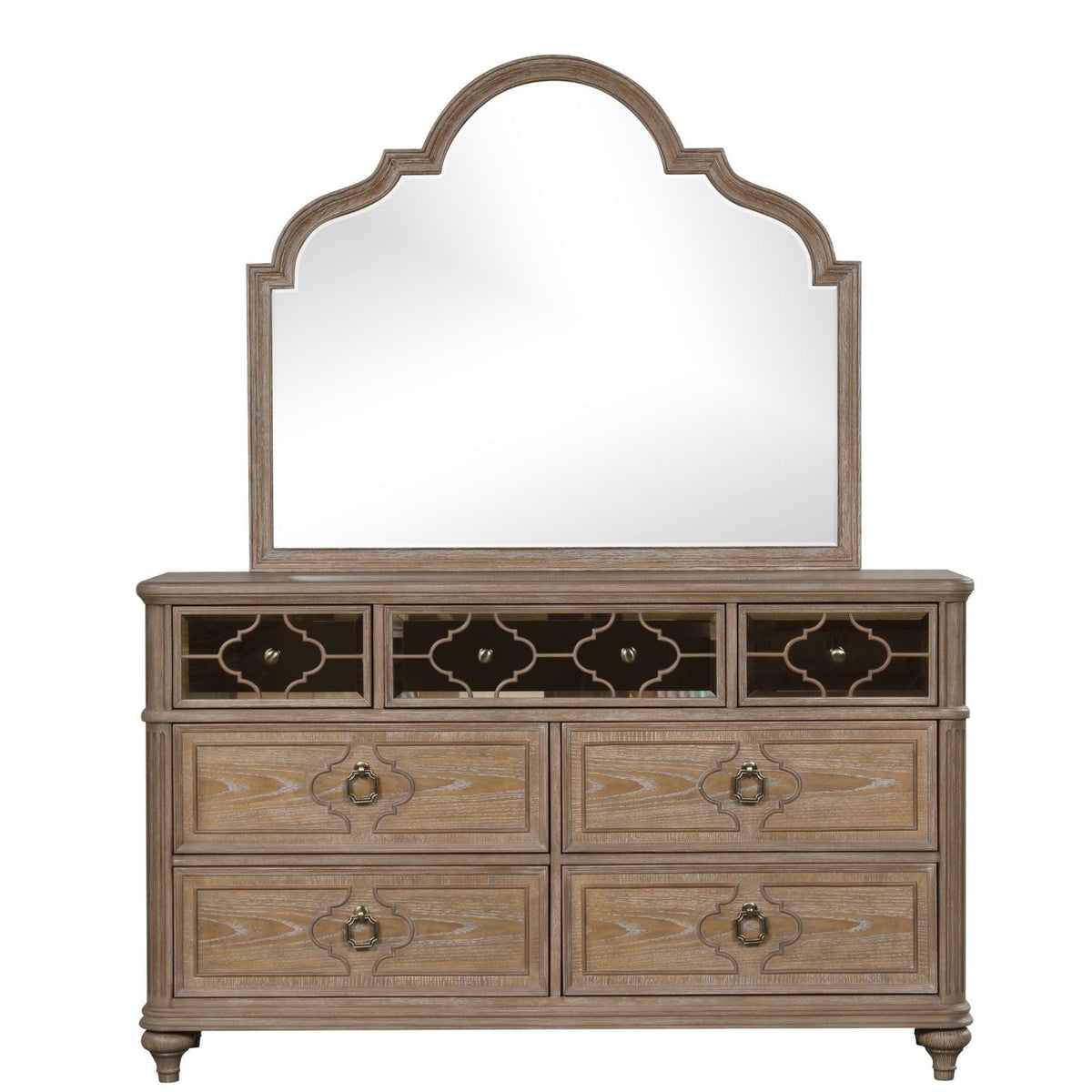 1 Piece Dresser, Dovetail Drawers, Bedroom Furniture - Oak / Rustic
