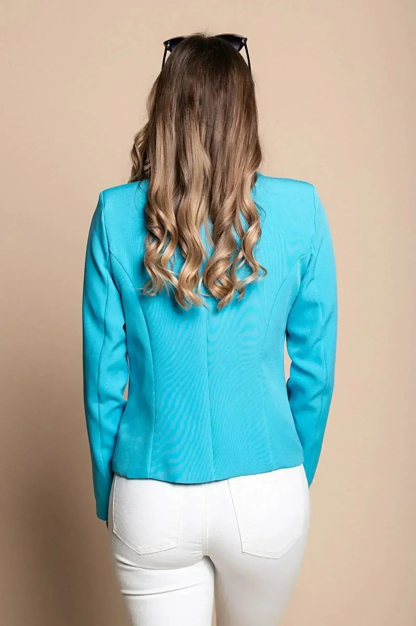 Light Blue Softina Blazer - Italian Tailored Fit | Femstylo