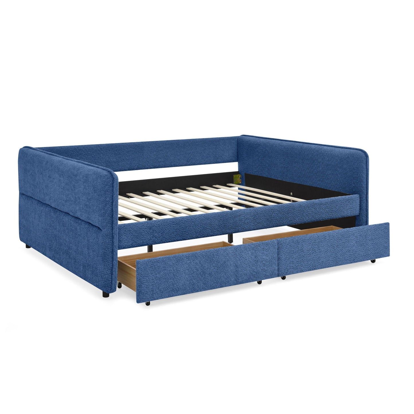 Upholstered Daybed & 2 Drawers