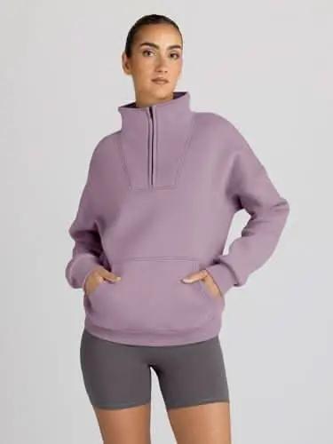 Oversized Half Zip Sweatshirt Cozy by Love Salve