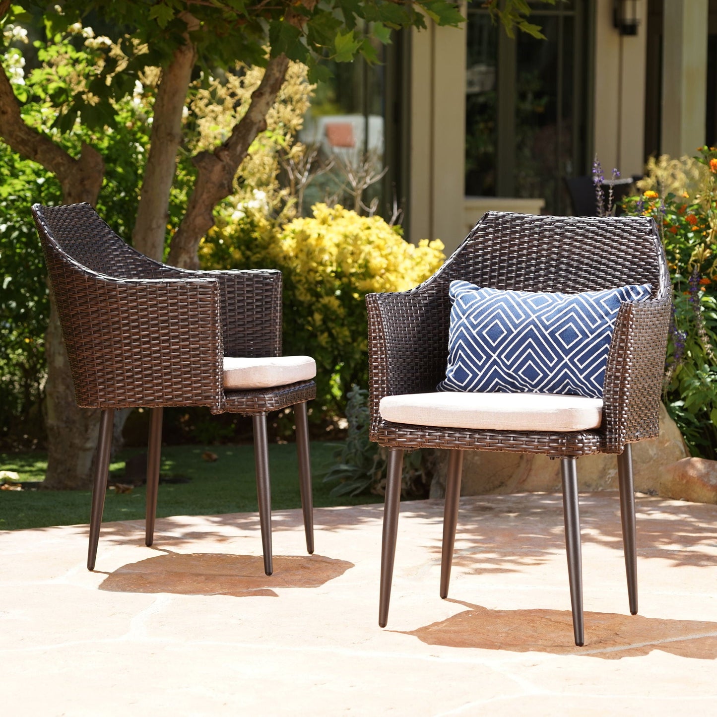 Kenneth Outdoor Dining Chair Set of 2