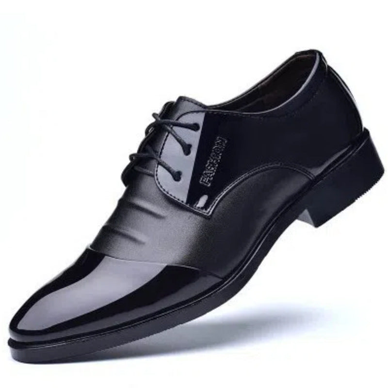 Men's Business Leather Shoes British Style Black