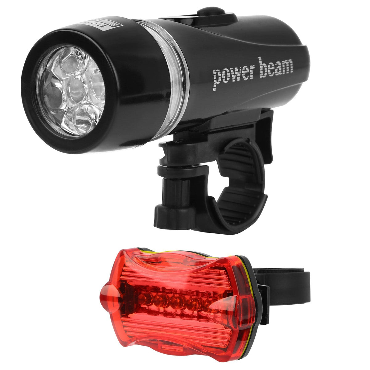 Universal  Front Rear Bike Light Set IPX5 Water-Resistant Bike Headlight Taillight Tool-Free Mounting Quick Release