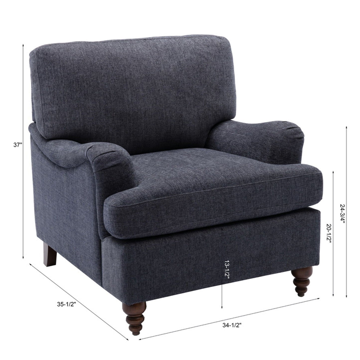 Candor - Arm Chair With English Roll Arms