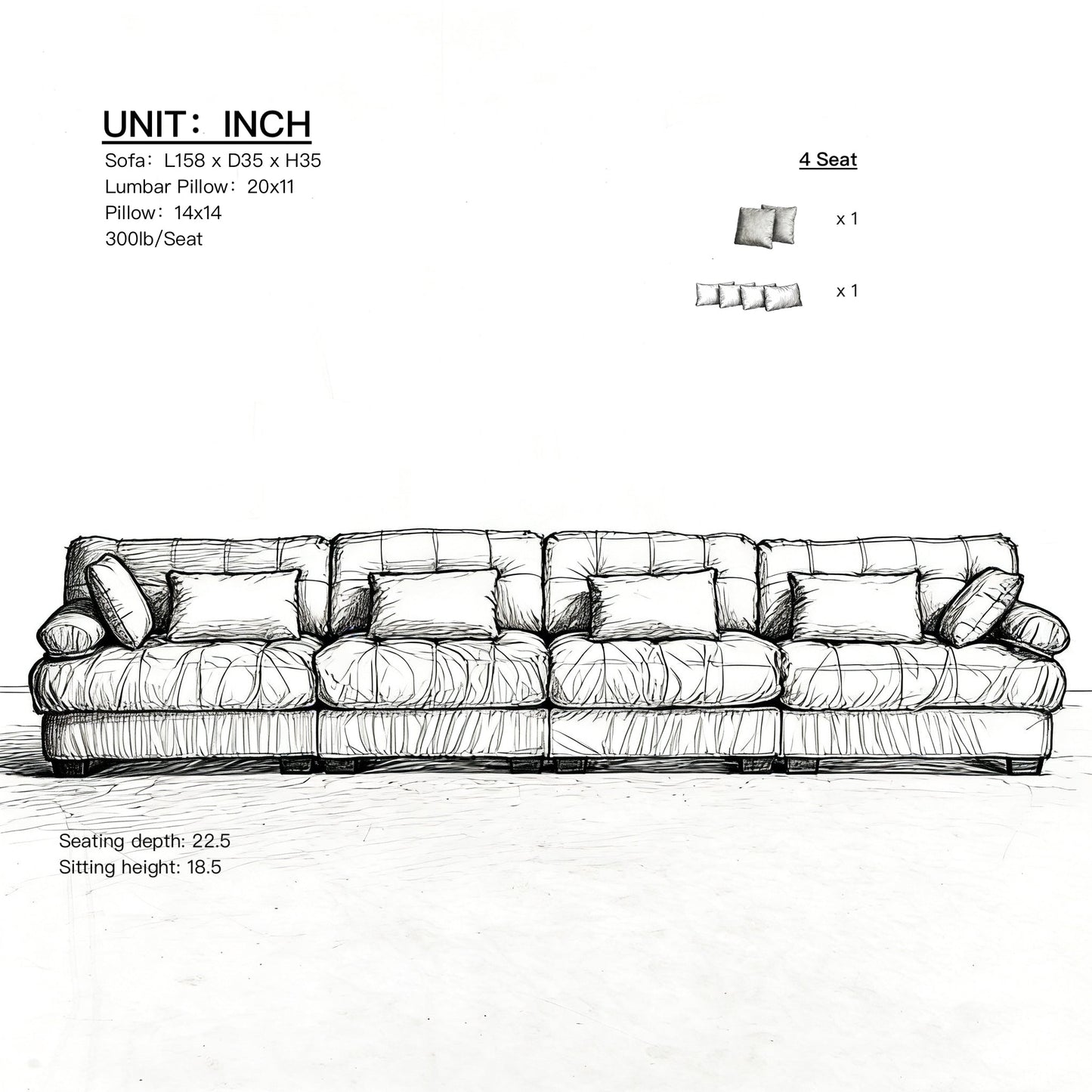 Modular Sectional Sofa Cloud Couch