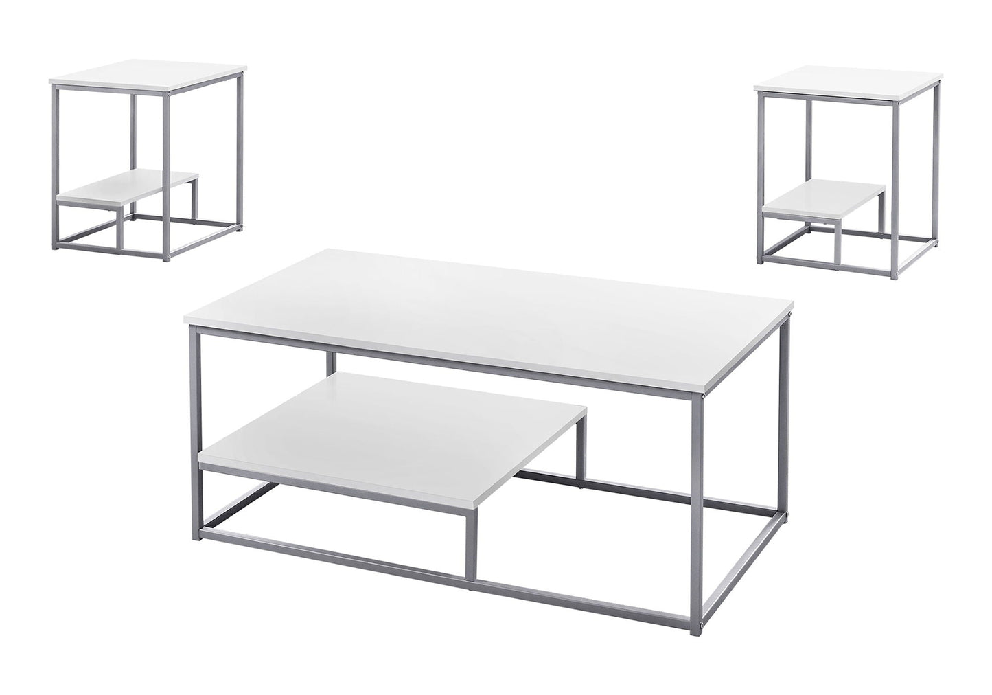 Contemporary 3-Piece Living Room Table Set