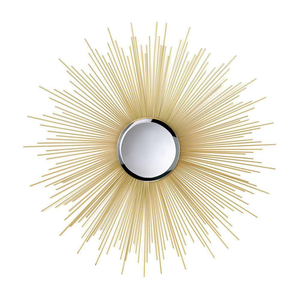Golden Rays Wall Mirror