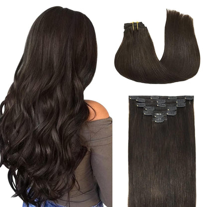 VIP Clip Extensions / Silky Straight 18" (140 g) - ClipeX System