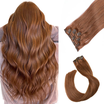 VIP Clip Extensions / Silky Straight 18" (140 g) - ClipeX System