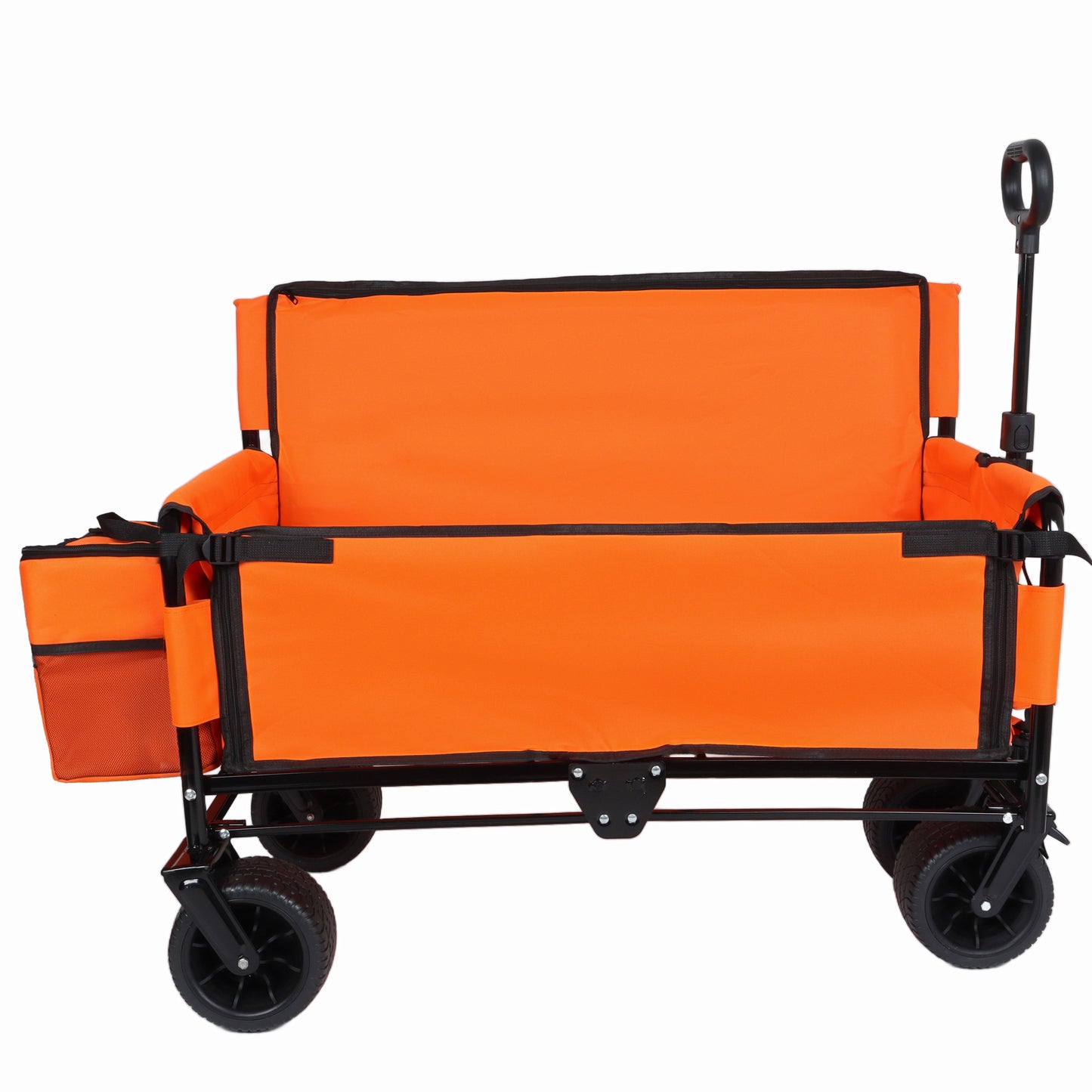3-in-1 Folding Wagon Cart with Bench Seat