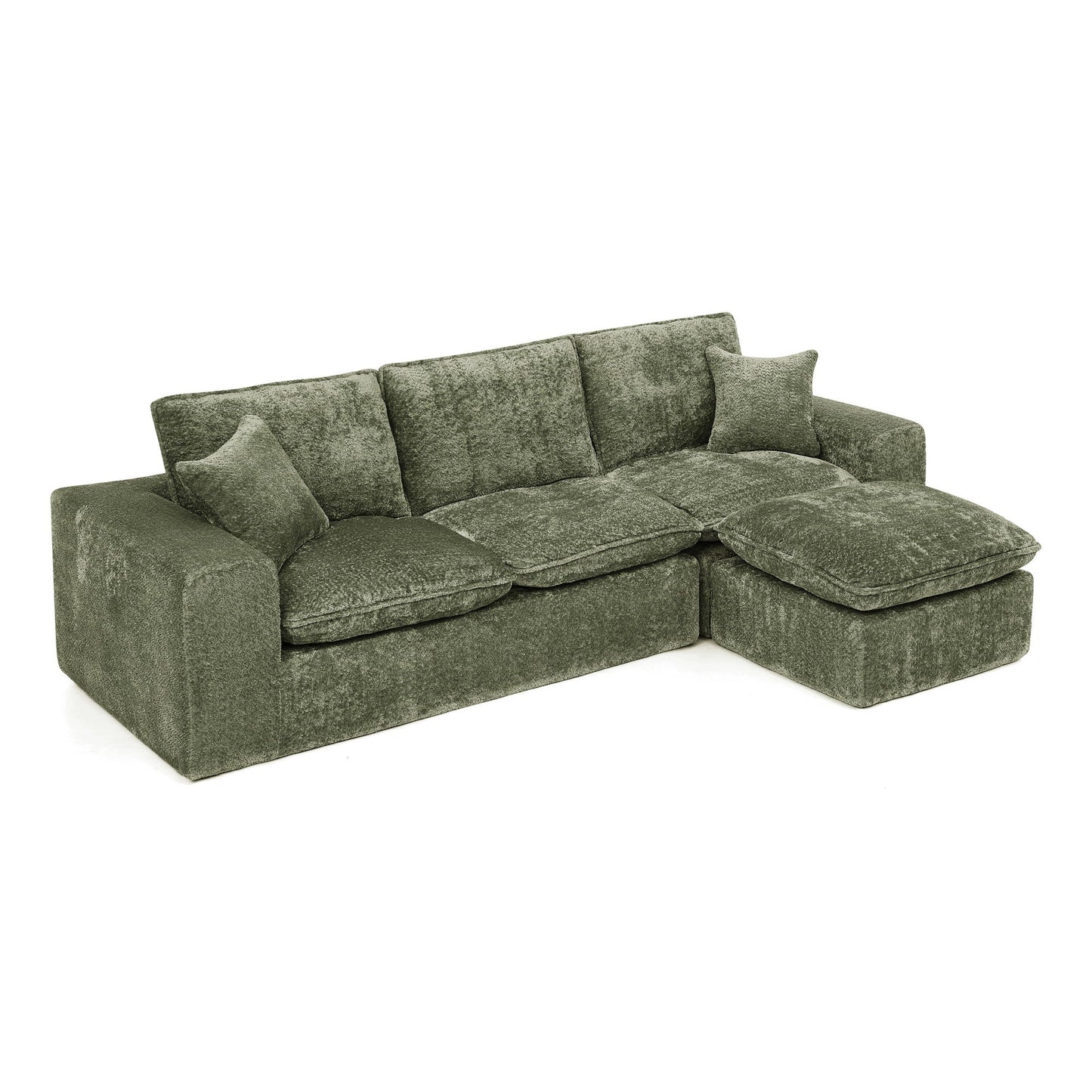 Sectional Sofa With Moveable Ottoman