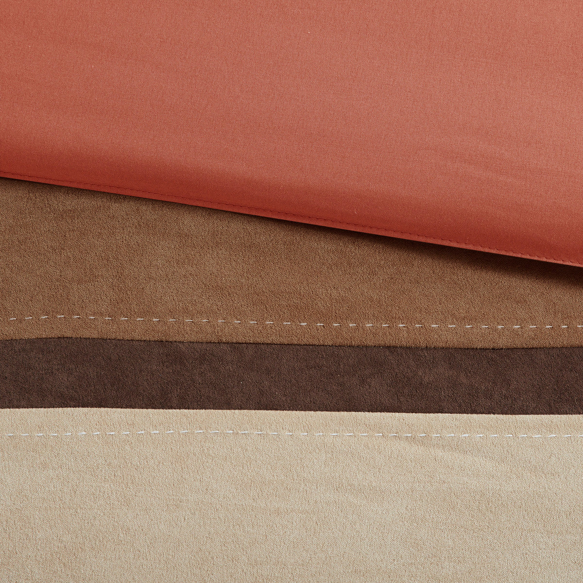 7 Piece Faux Suede Comforter Set - Coral California King