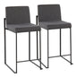 Fuji - Contemporary Modern Elegance, High Back Counter Stool