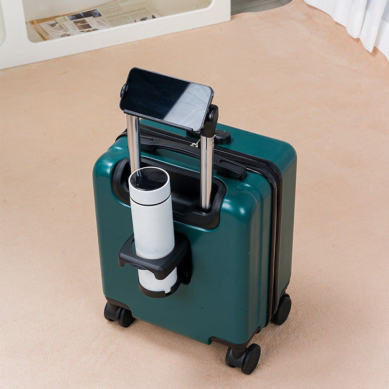 Board-Ready Mini Rolling Travel Suitcase