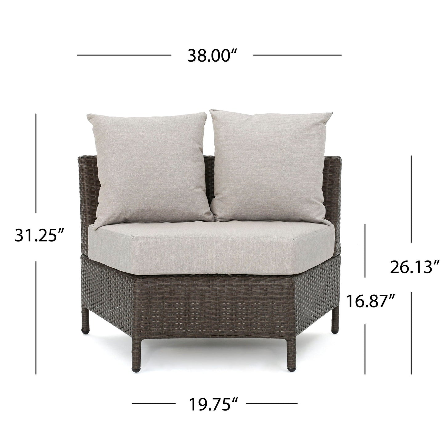 Pt Limon Modern Outdoor Single Sofa