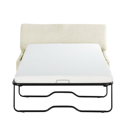 Twin Size Folding Ottoman Sleeper Bed With Mattress Convertible Guest Bed