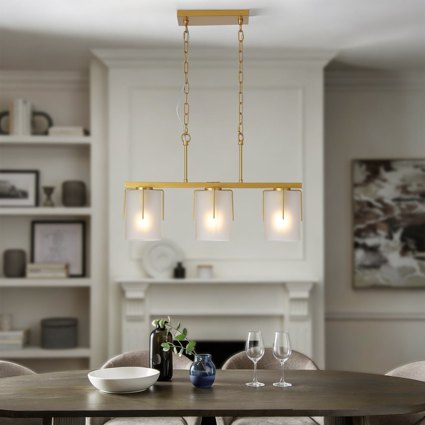 Adjustable Cylindrical Pendant Light