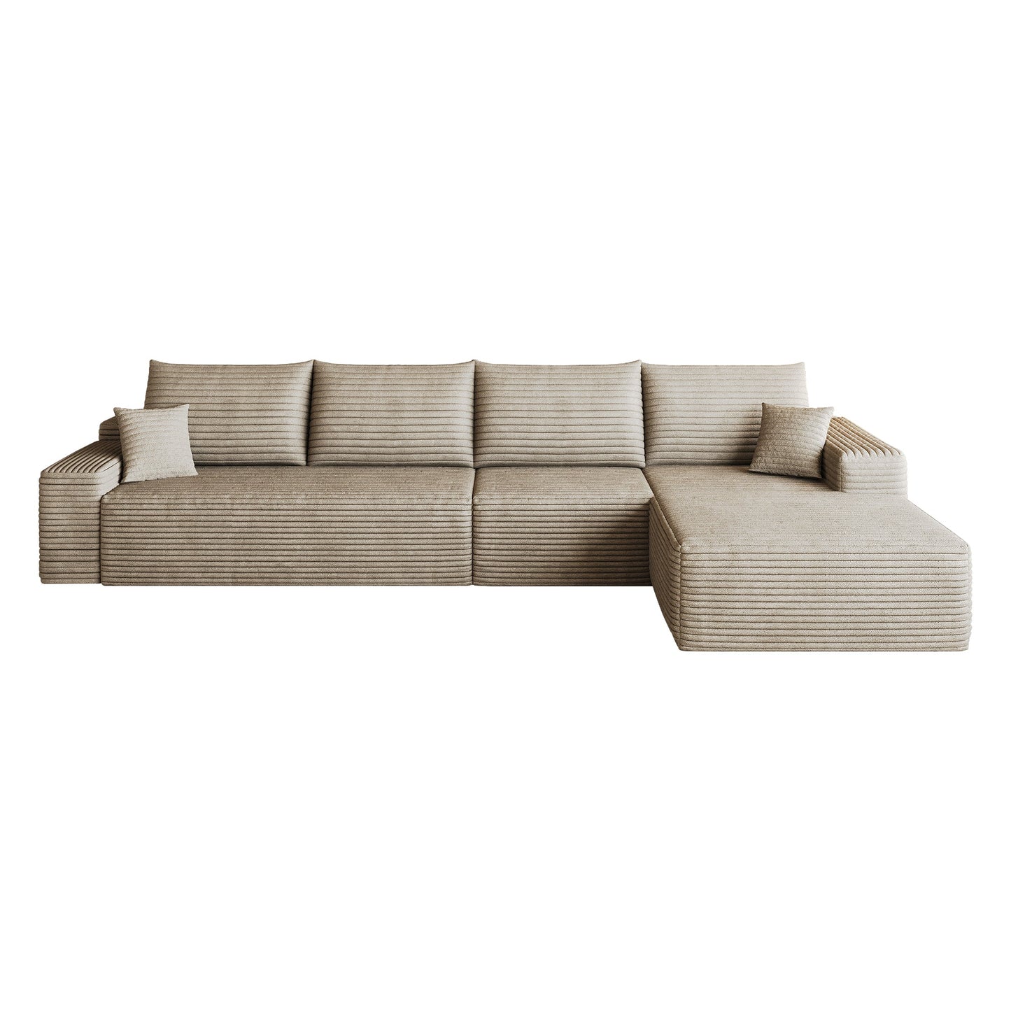 134" Cloud Sectional Couch with L-Shaped Chaise