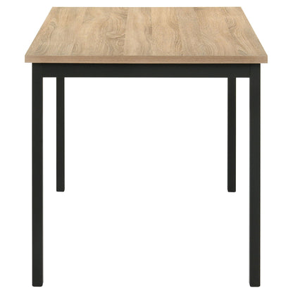 Garza 5-piece Rectangular Dining Table Greige Oak