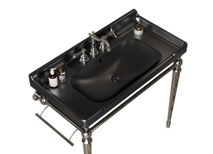 VICI 36" Bathroom Ceramic Basin with 3 Pre-Drilled Holes